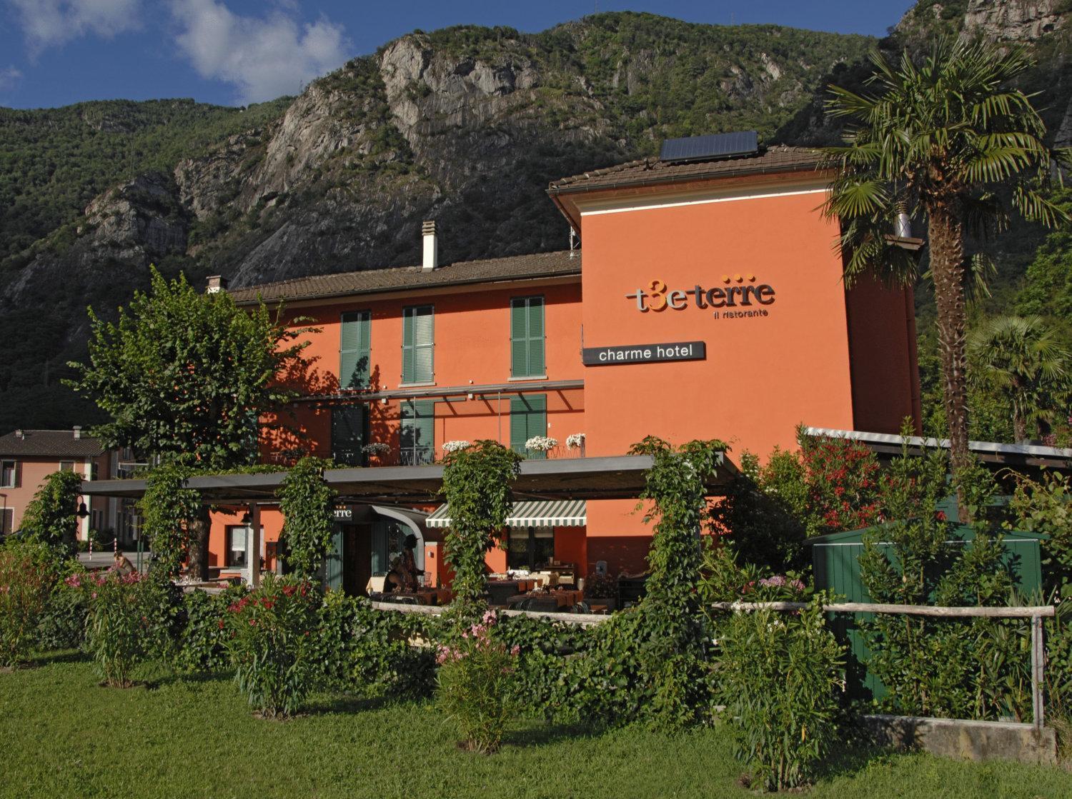 Ristorante Charme Hotel Tre Terre Ponte Brolla 外观 照片